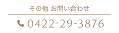 その他 お問い合わせ 042229-3876