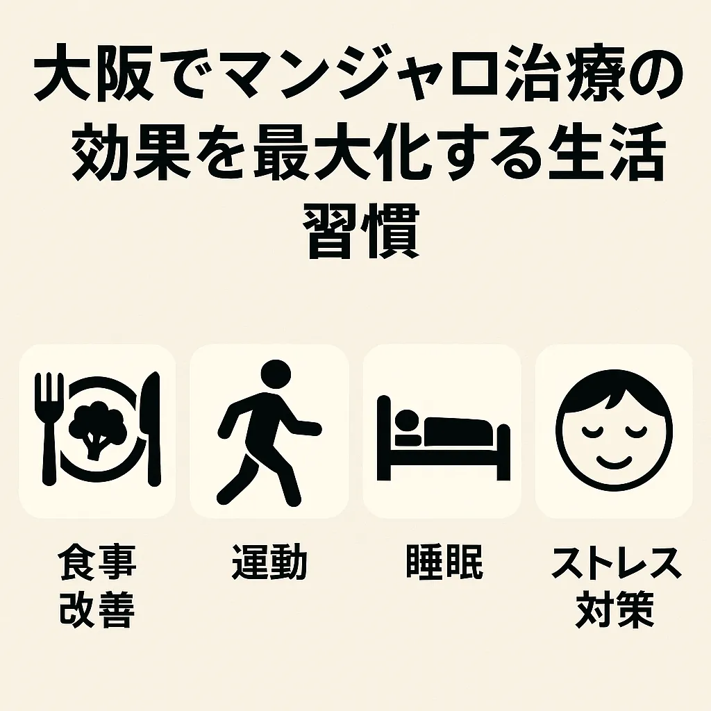 大阪でマンジャロ治療の効果を最大化する生活習慣