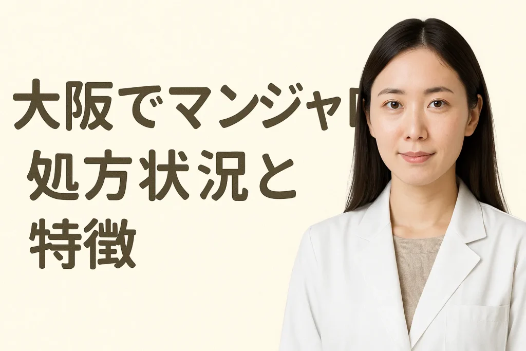 大阪でマンジャロの処方状況と特徴